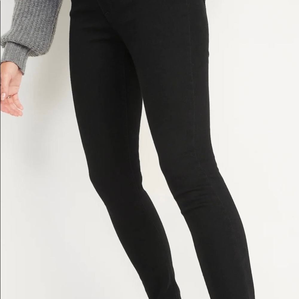 8 TALL Old Navy High Rise Super Skinny Black Stretch Long 2022 season NEW jeans